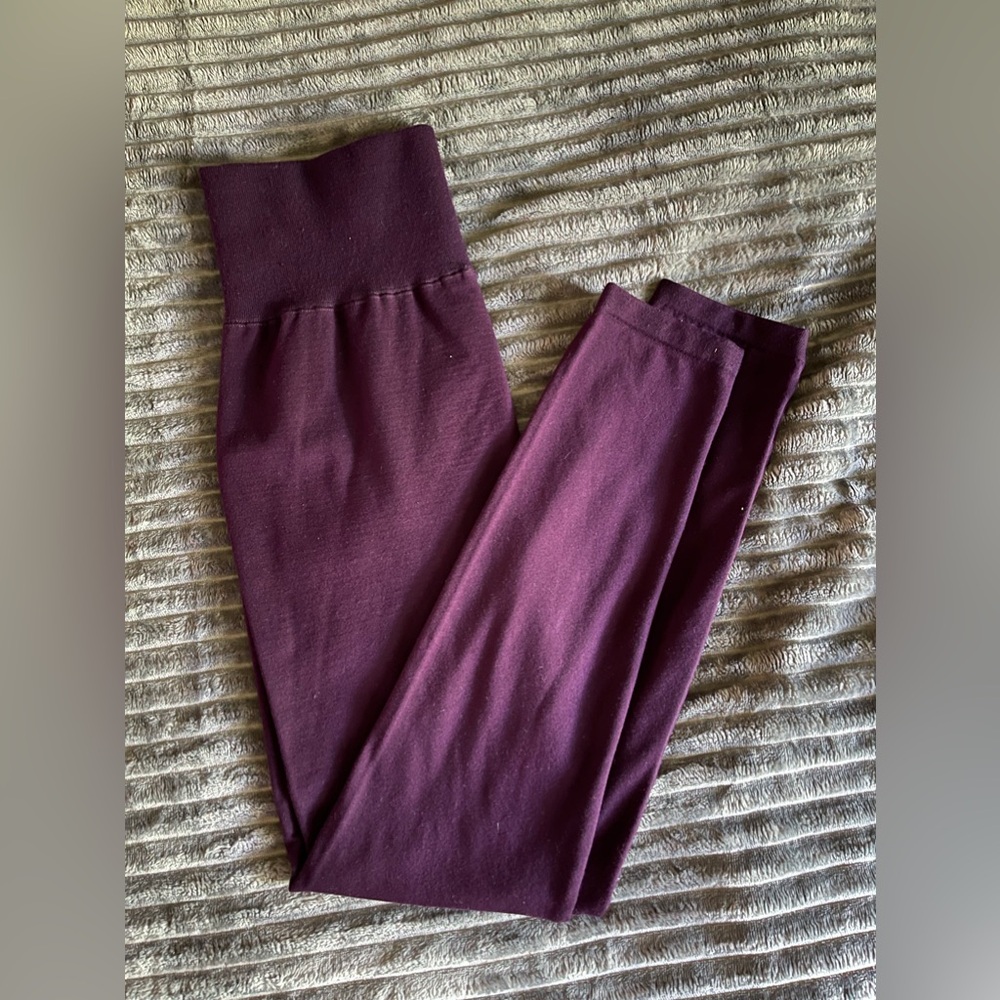 Lined purple leggings